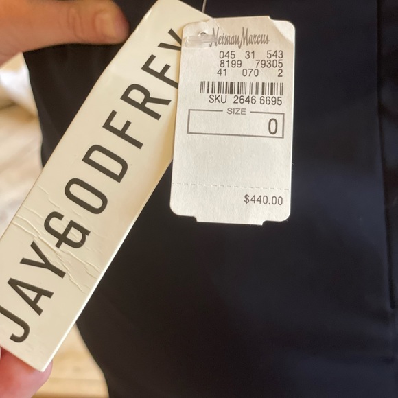 navy blue Jay Godfrey halter gown - Picture 8 of 17